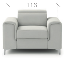 MONZA – díl 60BL + BP recliner