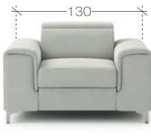 MONZA – díl 75BL + BP recliner